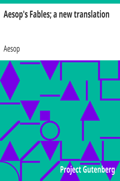 Aesop's Fables; a new translation cover
