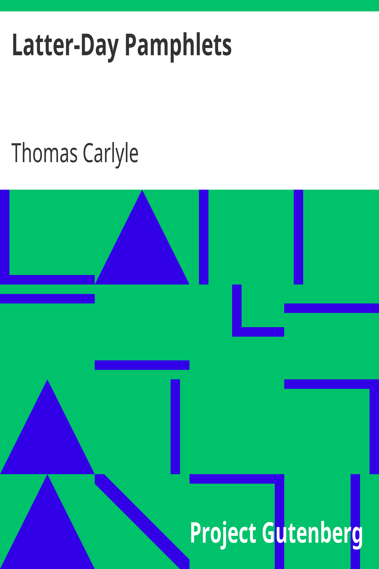 Latter-Day Pamphlets cover