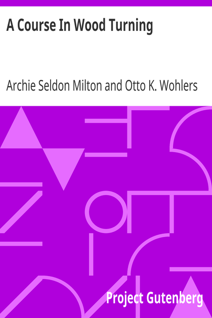 A Course In Wood Turning cover