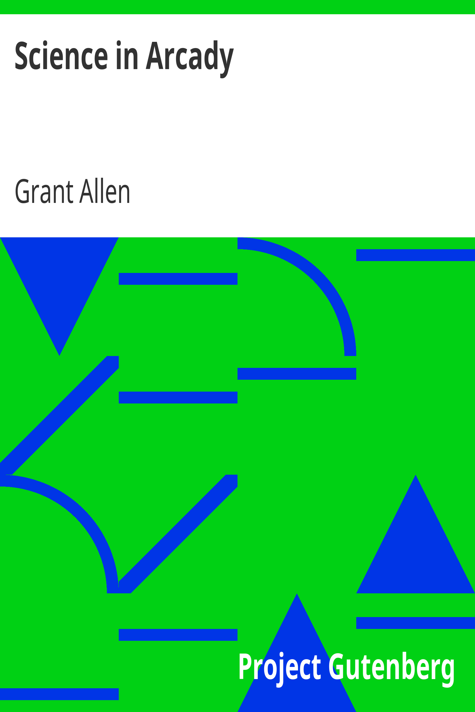 Science in Arcady cover
