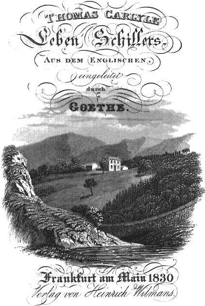 [Einleitung zu:] Thomas Carlyle, Leben Schillers cover
