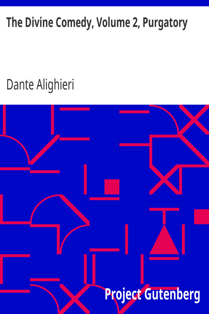 The Divine Comedy, Volume 2, Purgatory cover