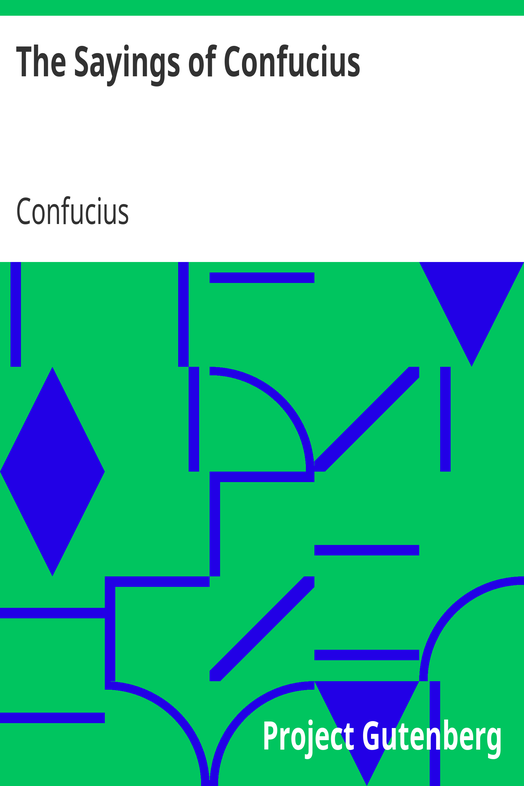 The Sayings of Confucius cover