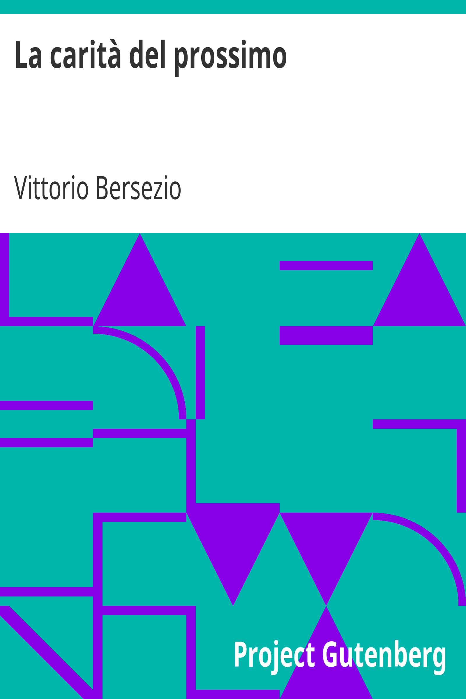 La carità del prossimo cover