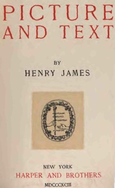 Picture and Text / 1893 cover
