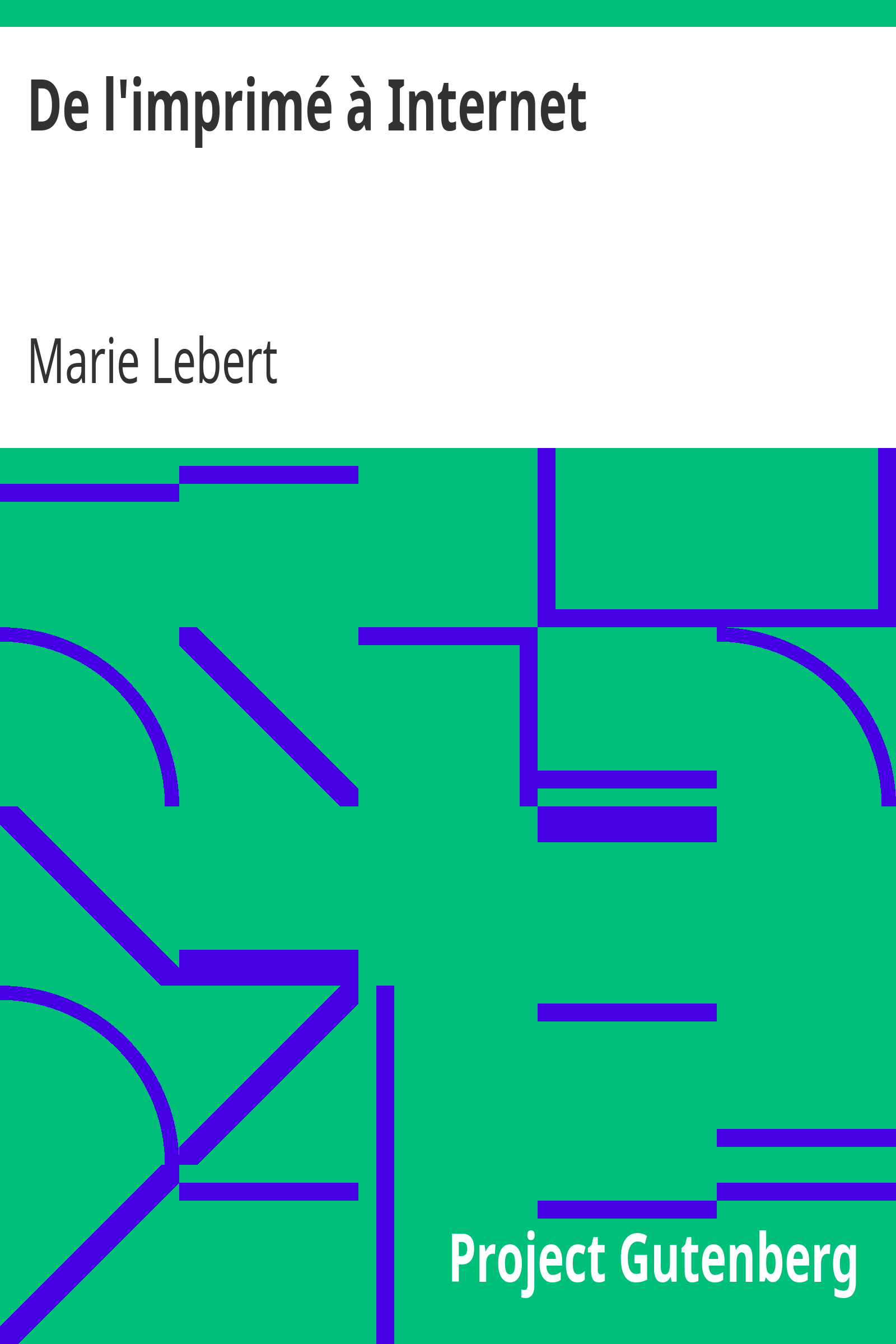 De l'imprimé à Internet cover