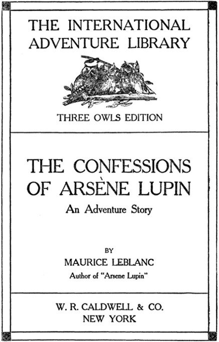The Confessions of Arsène Lupin cover