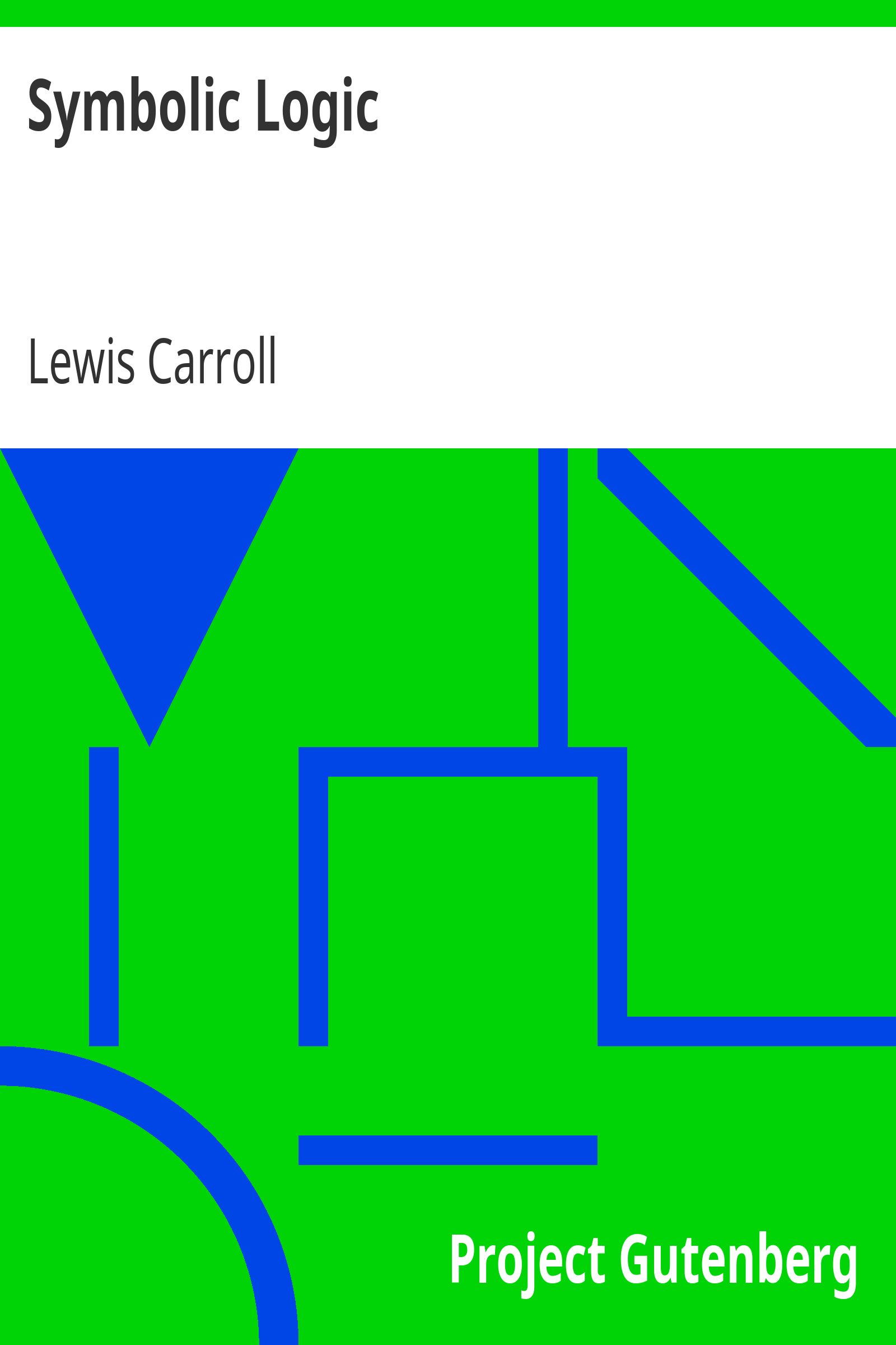 Symbolic Logic cover