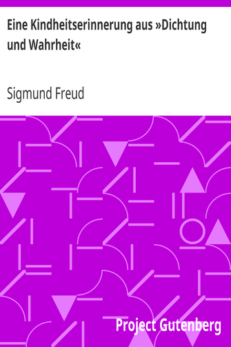 Eine Kindheitserinnerung aus »Dichtung und Wahrheit« cover