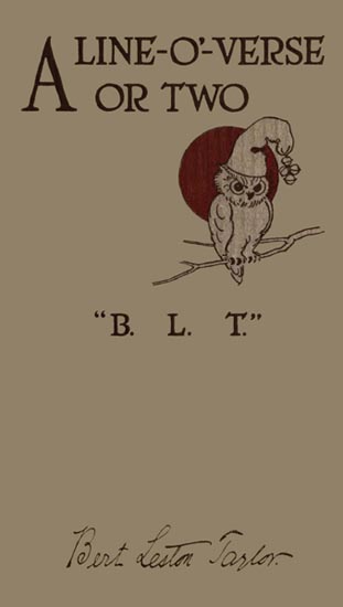 A line-o'-verse or two cover