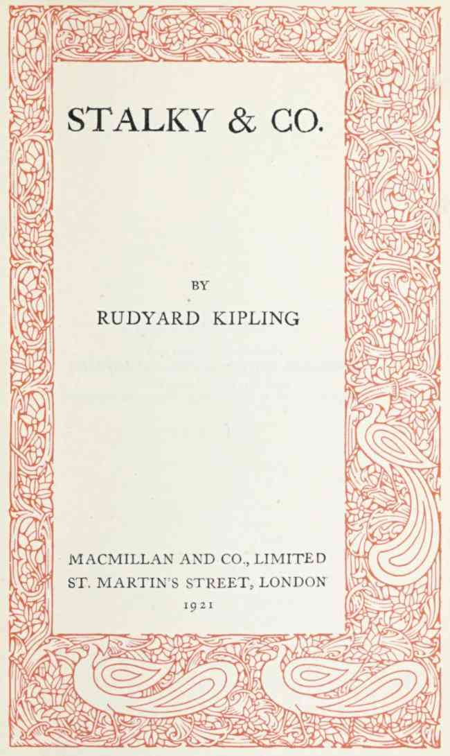 Stalky & Co. cover