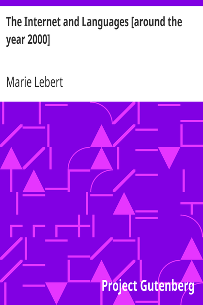 The Internet and Languages [around the year 2000] cover