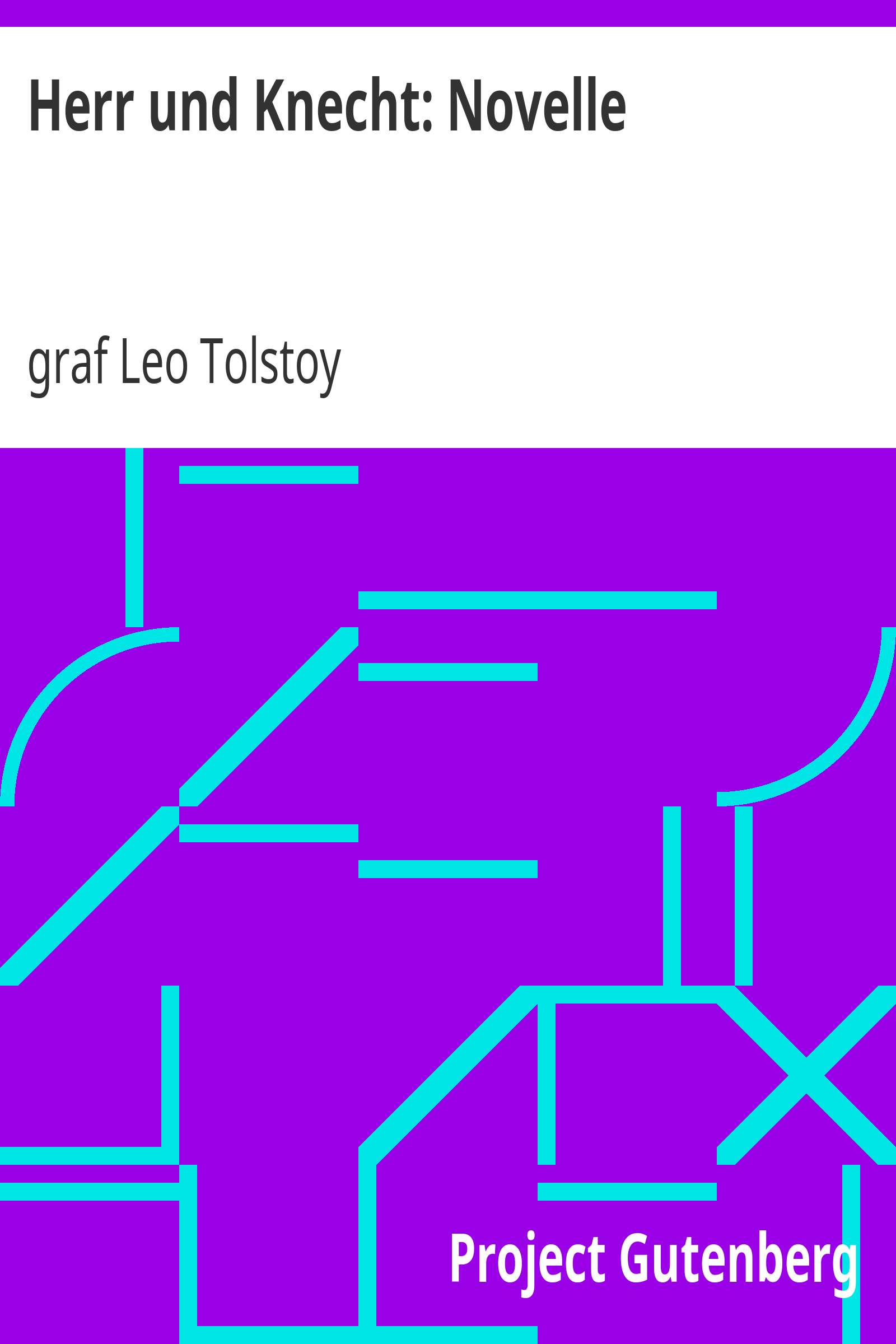 Herr und Knecht: Novelle cover