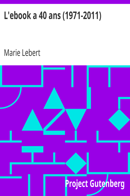 L'ebook a 40 ans (1971-2011) cover