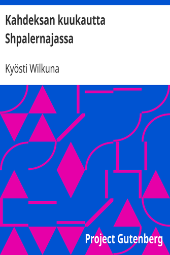 Kahdeksan kuukautta Shpalernajassa cover