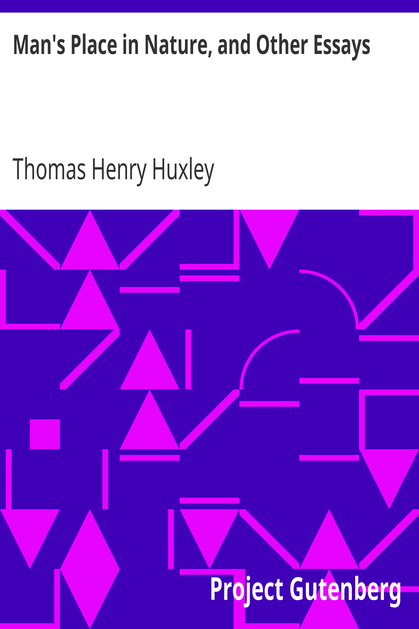 Man's Place in Nature, and Other Essays cover