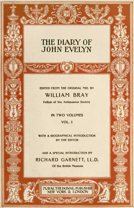 The Diary of John Evelyn (Volume 1 of 2) cover