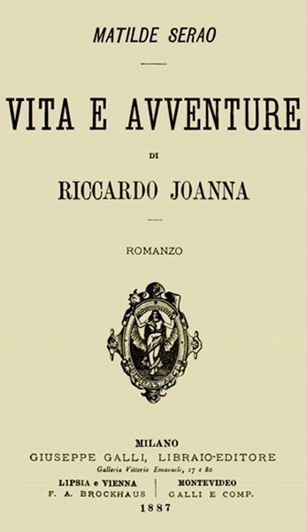 Vita e avventure di Riccardo Joanna: romanzo cover