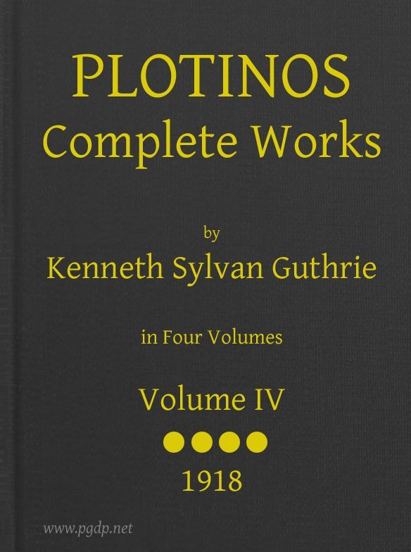 Plotinos: Complete Works, v. 4 / In Chronological Order, Grouped in Four Periods cover