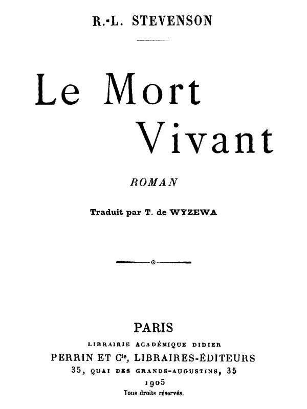 Le mort vivant cover