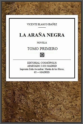 La araña negra, t. 1/9 cover