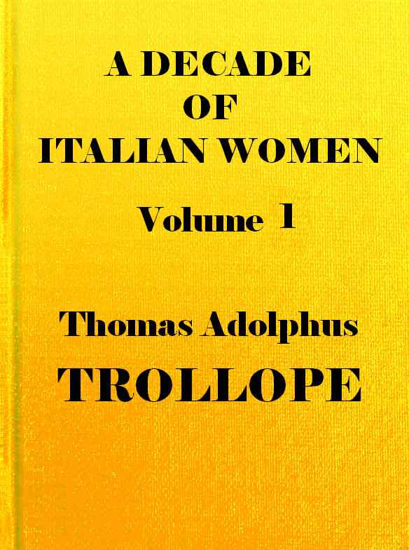 A Decade of Italian Women, vol. 1 (of 2) cover
