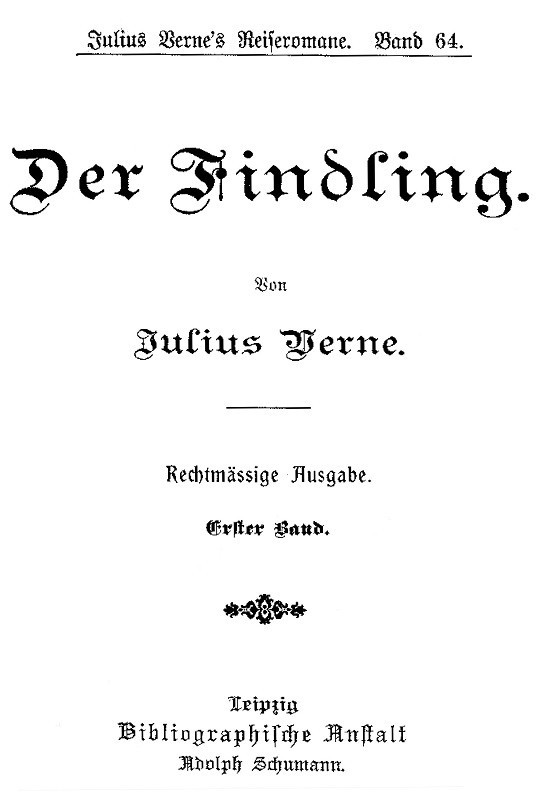 Der Findling. Erster Band. cover