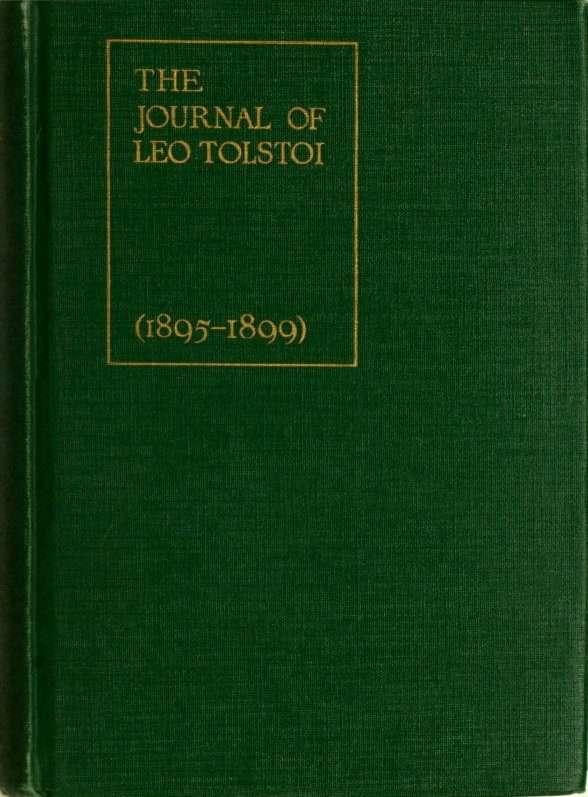The Journal of Leo Tolstoi (First Volume—1895-1899) cover