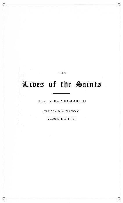 The Lives of the Saints, Volume 01 (of 16): January cover