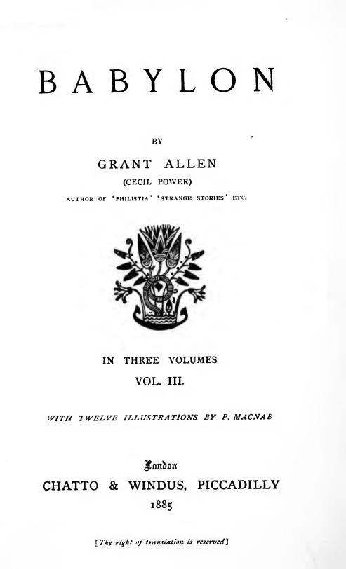 Babylon, Volume 3 cover