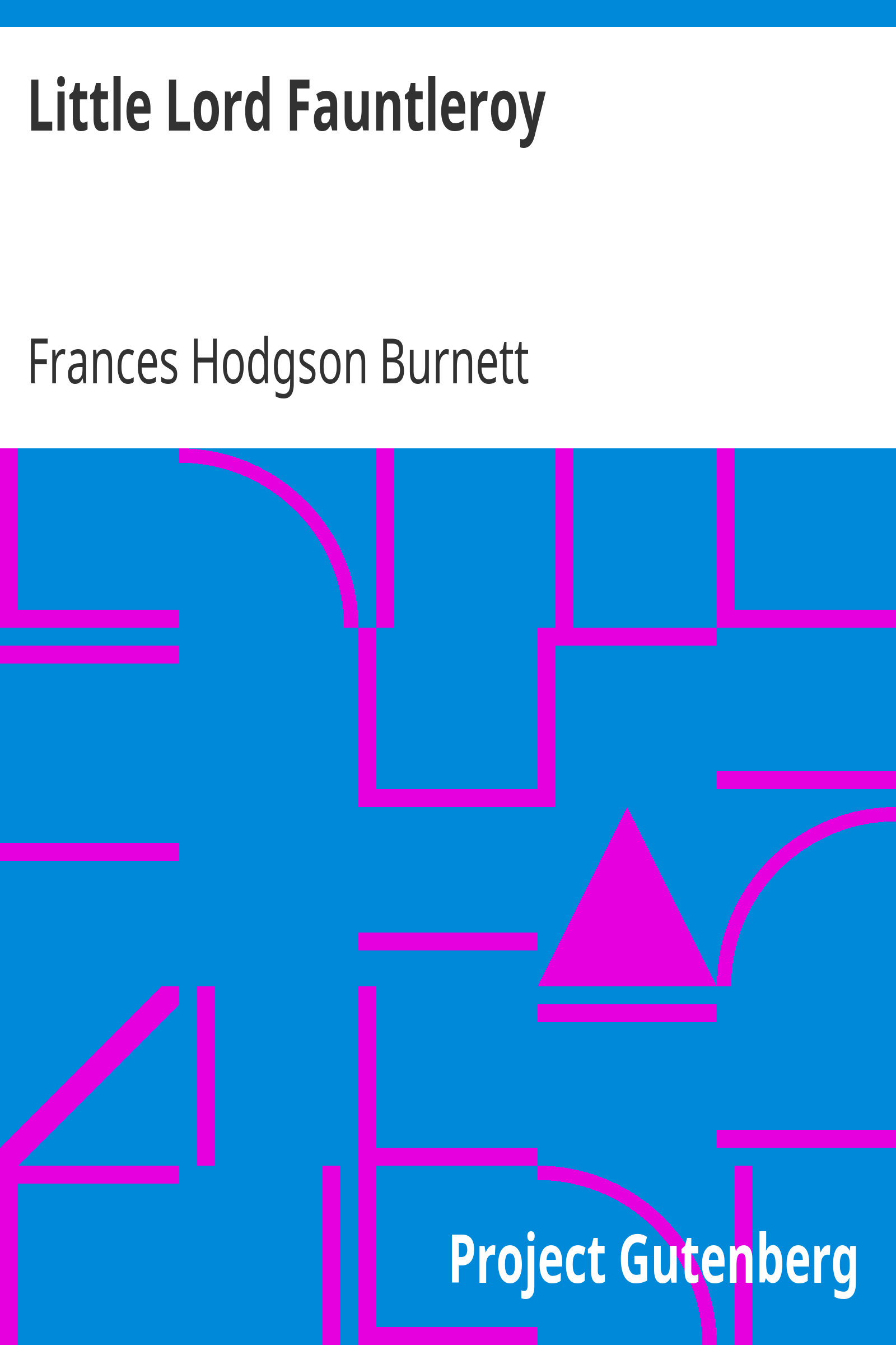 Little Lord Fauntleroy cover