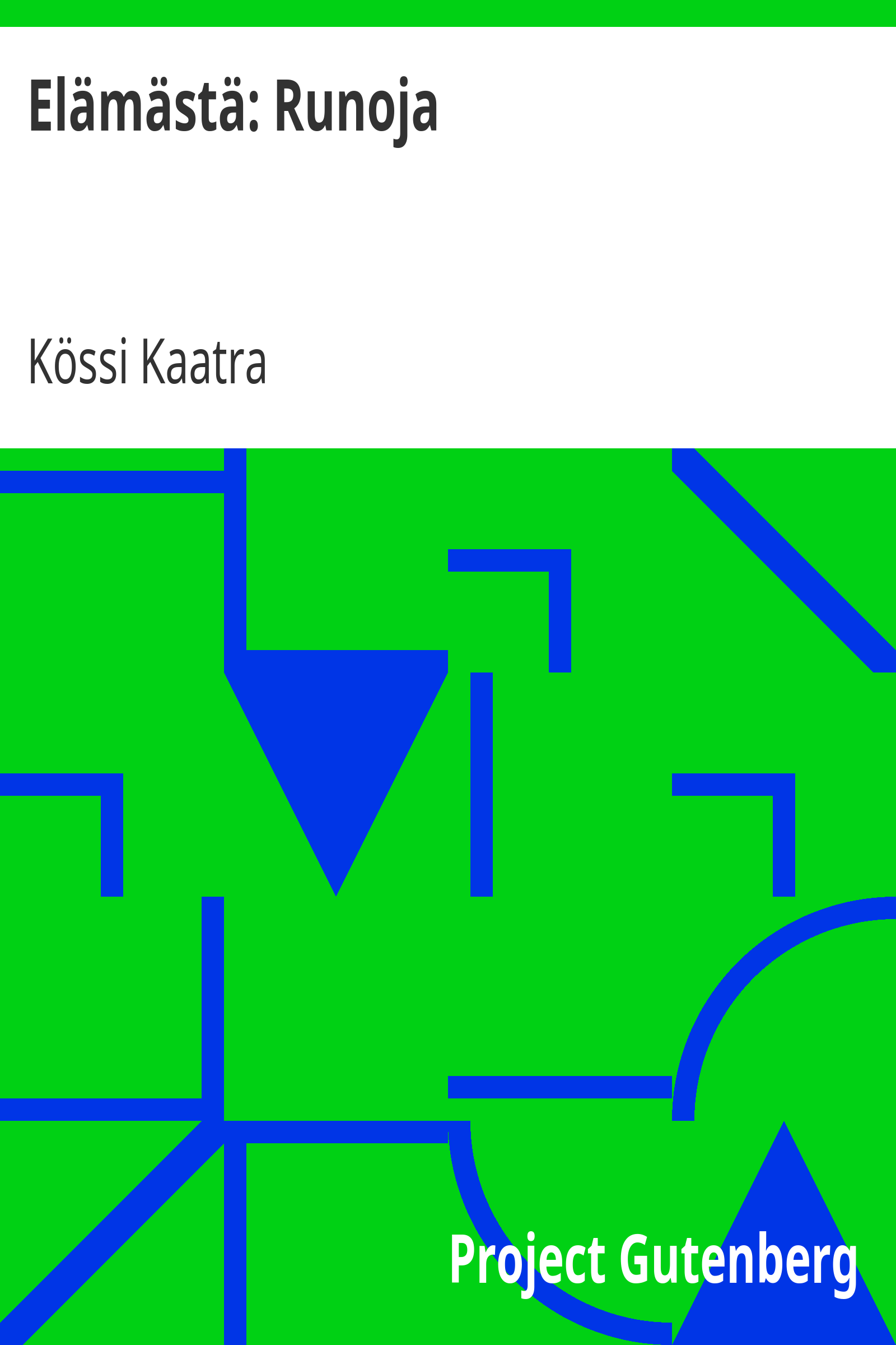 Elämästä: Runoja cover