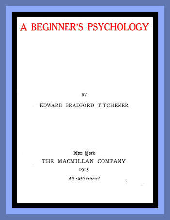 A Beginner's Psychology cover