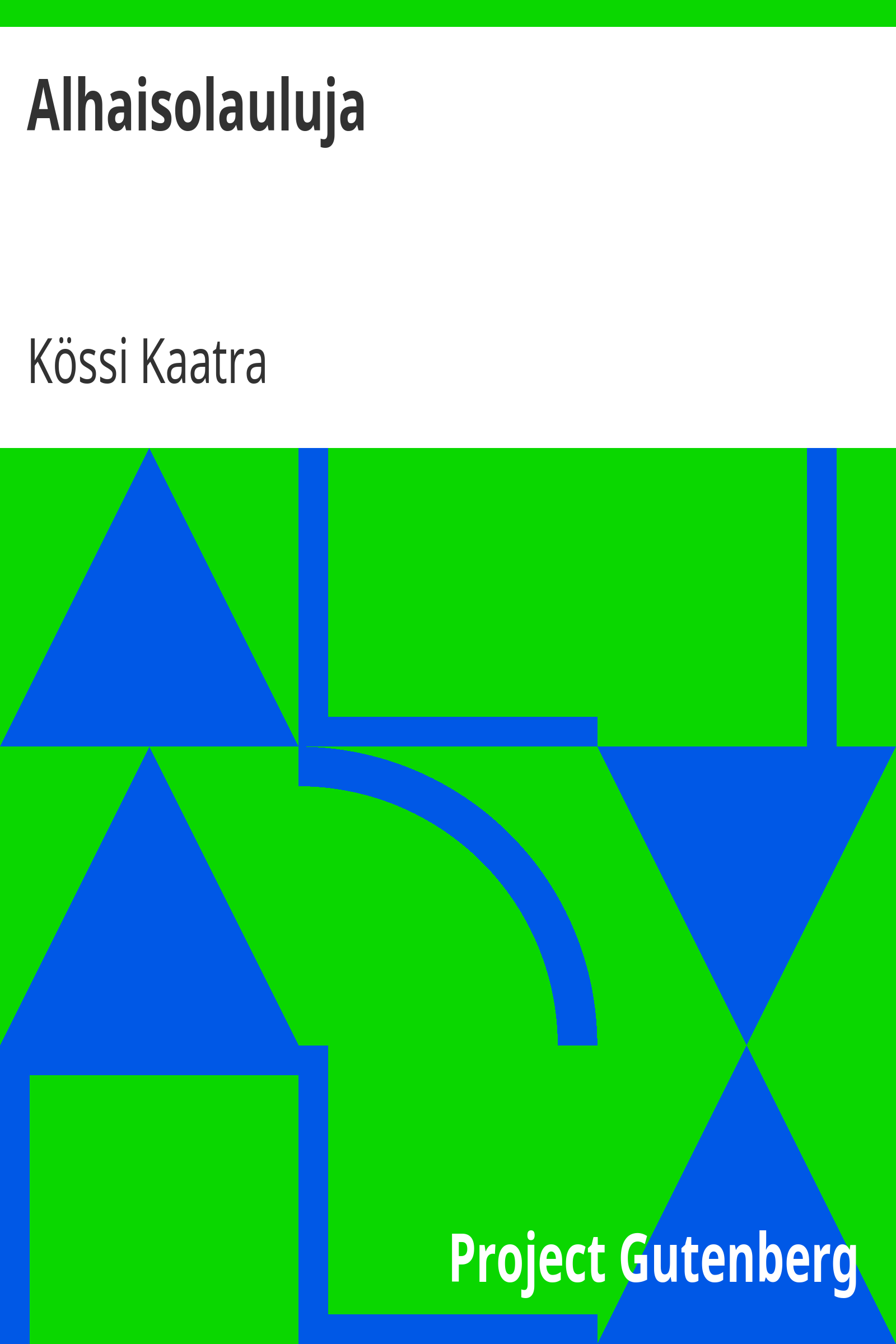 Alhaisolauluja cover