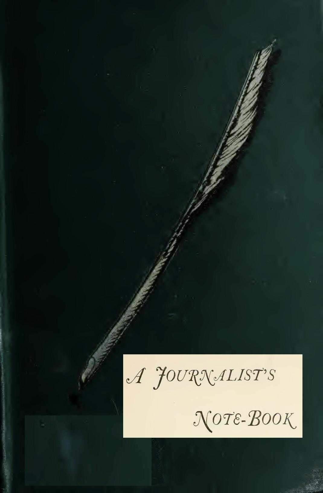 A Journalist's Note-Book cover