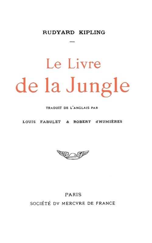 Le livre de la Jungle cover