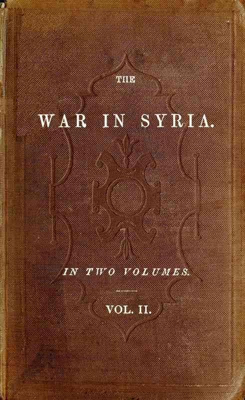 The War in Syria, Volume 2 (of 2) cover