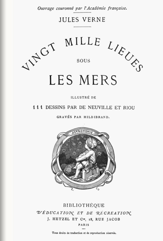 Vingt mille lieues sous les mers cover