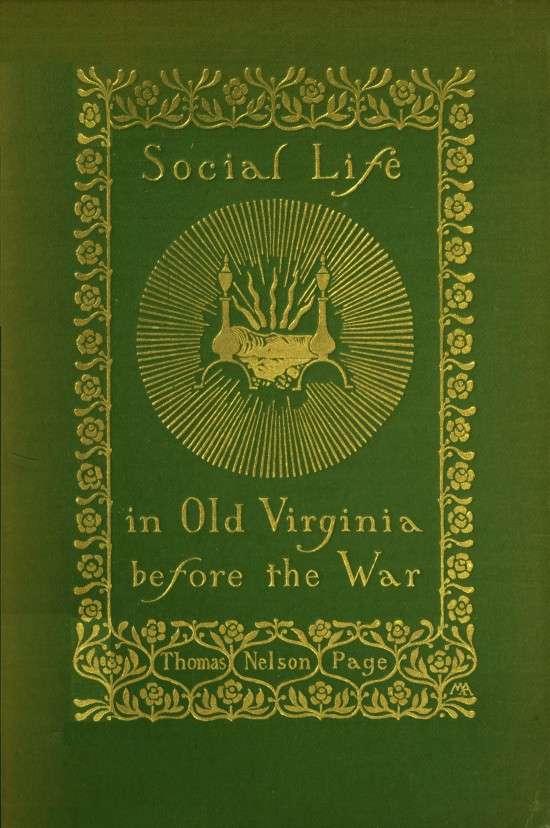 Social Life in Old Virginia Before the War cover