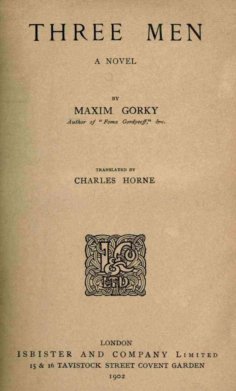 Three Men: A Novel cover