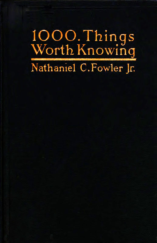 1000 Things Worth Knowing cover