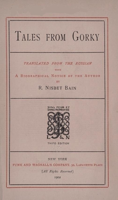Tales from Gorky cover