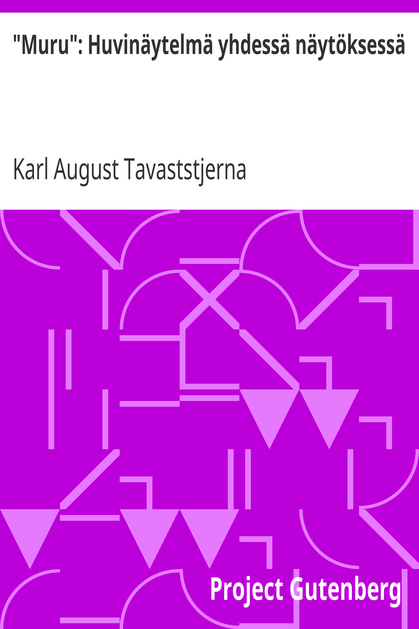 "Muru": Huvinäytelmä yhdessä näytöksessä cover