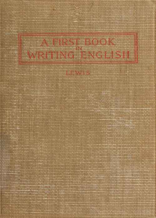 A First Book in Writing English cover