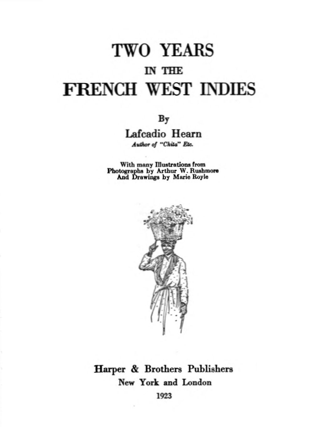 Two years in the French West Indies cover