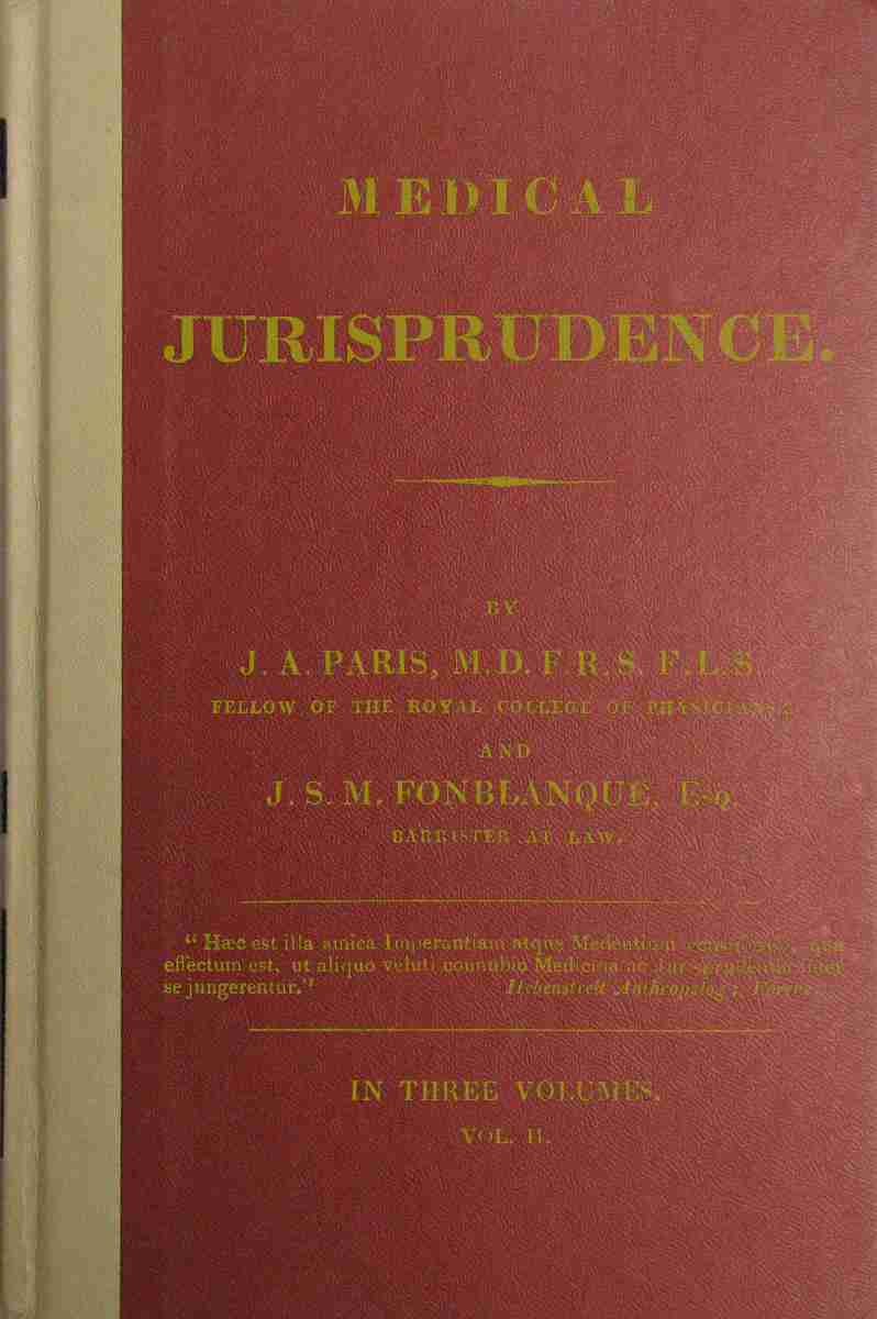 Medical Jurisprudence, Volume 2 (of 3) cover