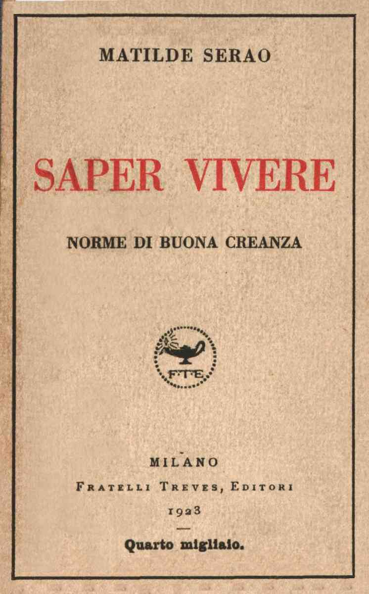 Saper vivere: Norme di buona creanza cover