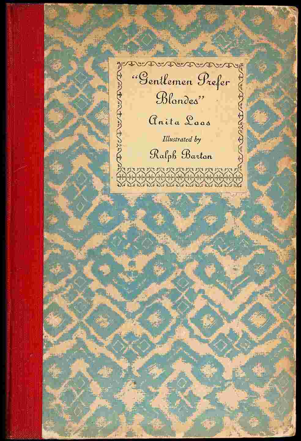 "Gentlemen prefer blondes" cover