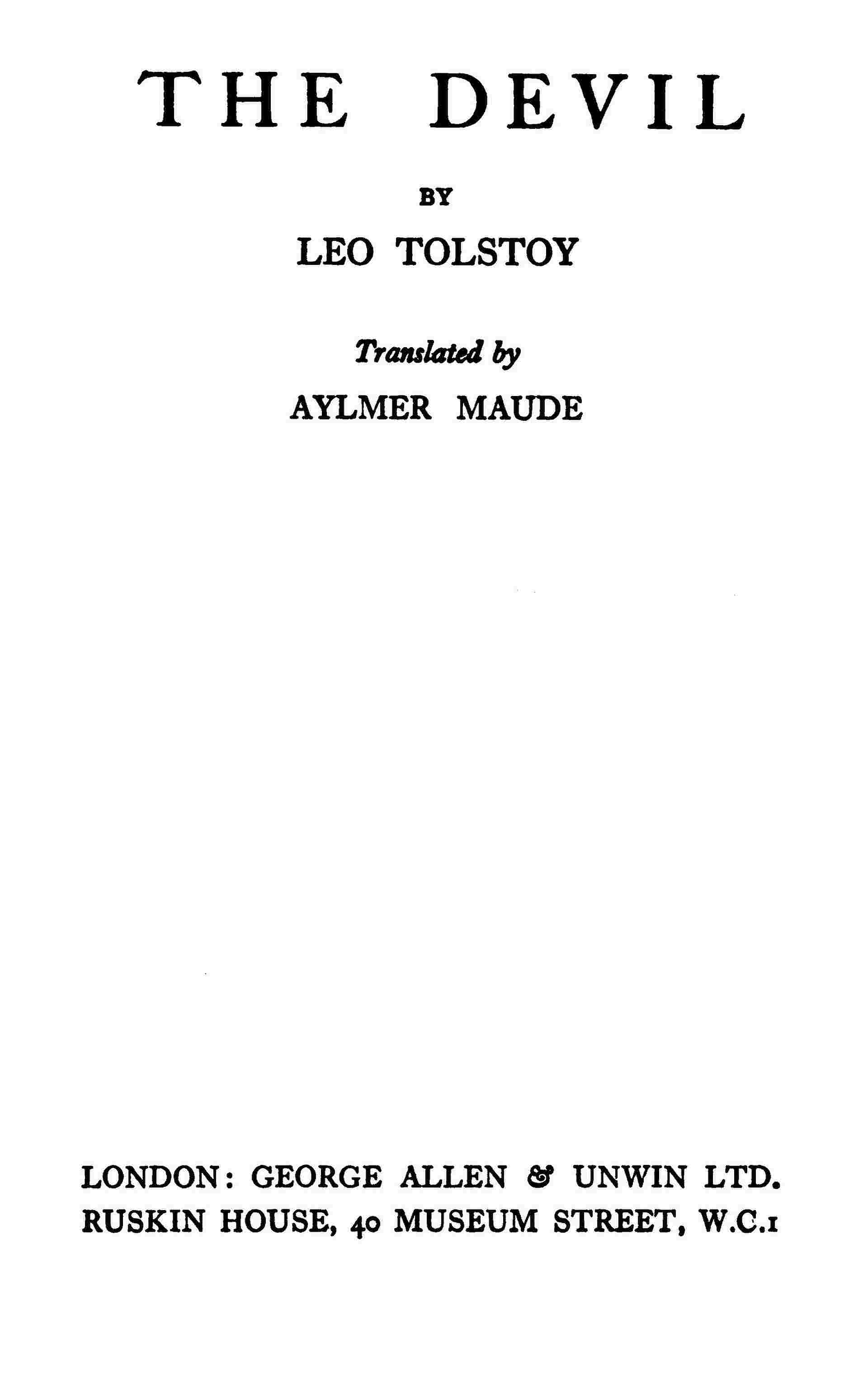 The Devil cover
