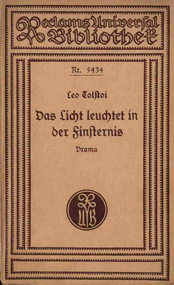 Das Licht leuchtet in der Finsternis: Drama in vier Aufzügen cover